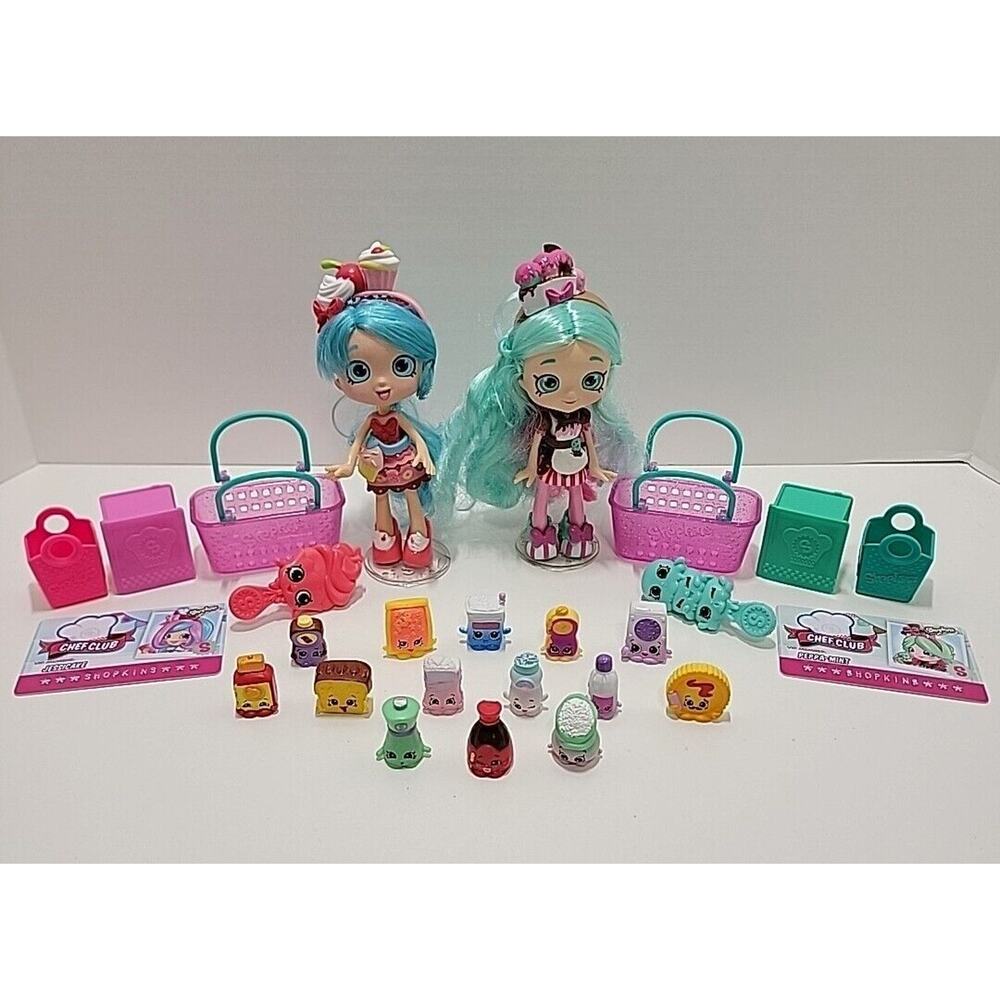 Shoppies Season 1 Jessicake & Peppa-Mint Doll + VIP Card & Accessories Retired